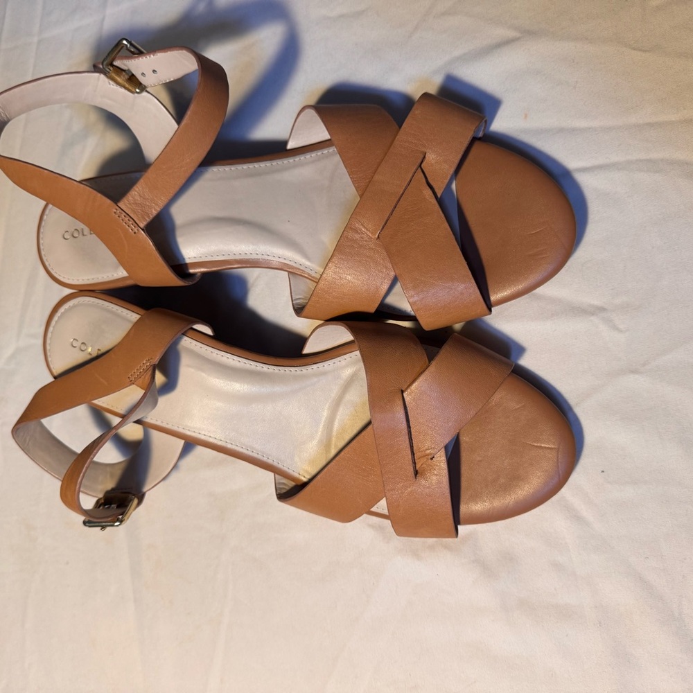 Cole Haan Tan Leather Women's Sandals